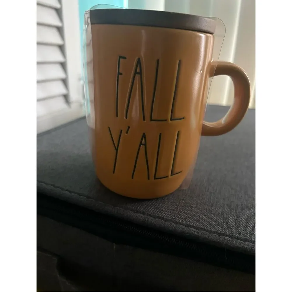 Rae Dunn FALL Y’ALL Mug With Lid